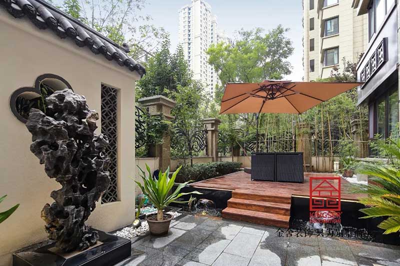 國賓壹號裝修實景-中式風(fēng)格-庭院
